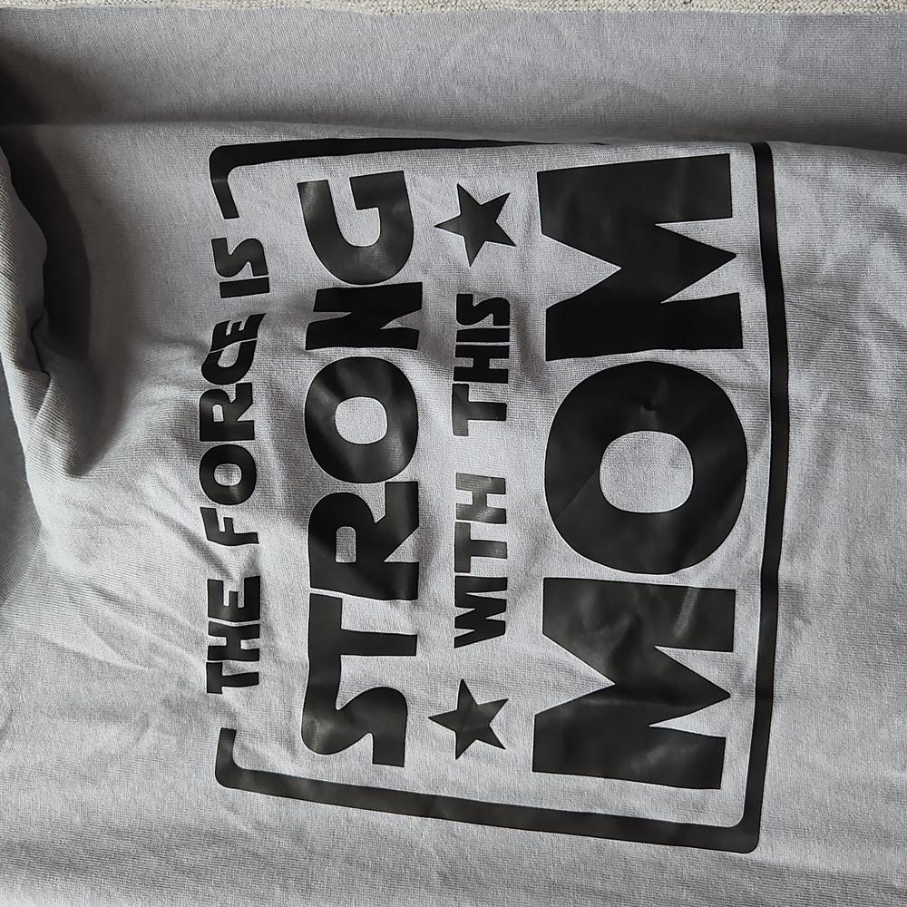 Star Wars Type, The Force is Stong with this Mom long tunic